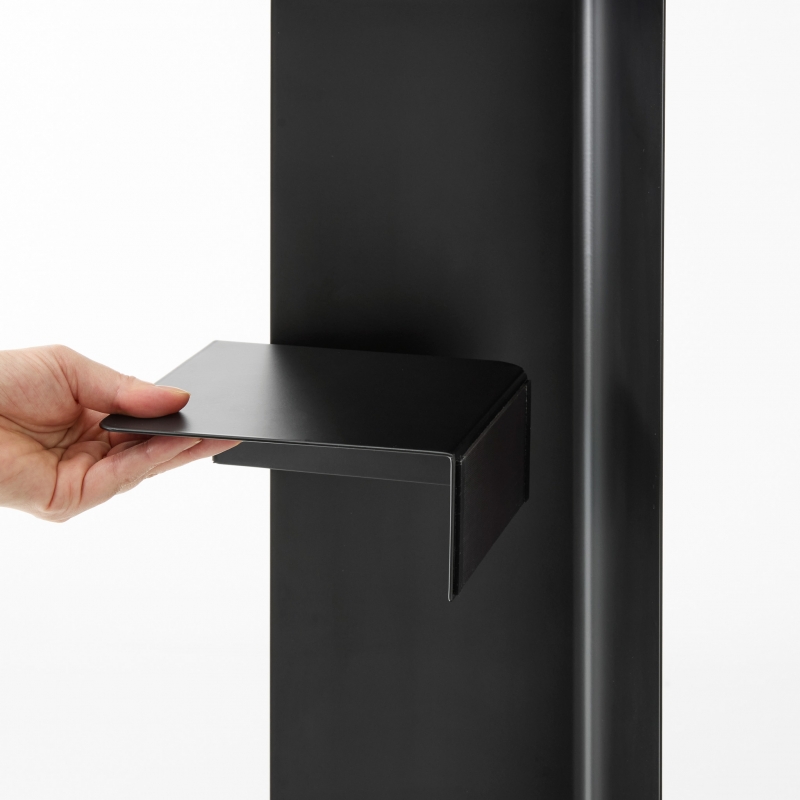 Yamazaki - Σταντ Για Χαρτί Υγείας Με Ροδάκια Slim Tower BK Yamazaki - Σταντ Για Χαρτί Υγείας Με Ροδάκια Slim Tower BK