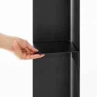 Yamazaki - Σταντ Για Χαρτί Υγείας Με Ροδάκια Slim Tower BK Yamazaki - Σταντ Για Χαρτί Υγείας Με Ροδάκια Slim Tower BK
