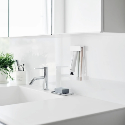 Yamazaki - Επιτοίχια Βάση Στήριξης Οδοντόβουρτσας / Οδοντόκρεμας Tower WH