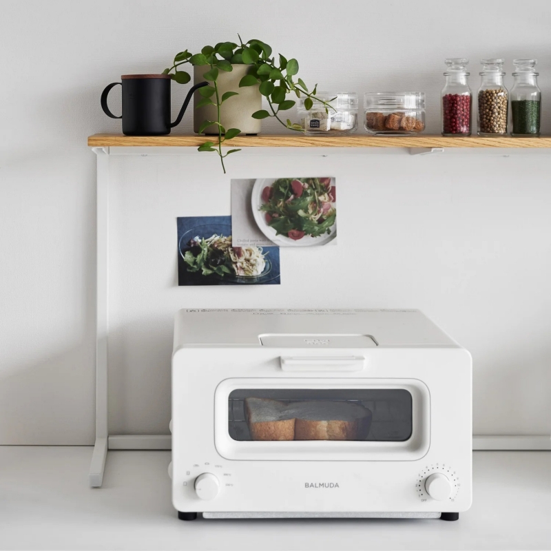 Yamazaki - Ράφι Πάγκου Κουζίνας Με Ξύλινη Επιφάνεια Tower WH