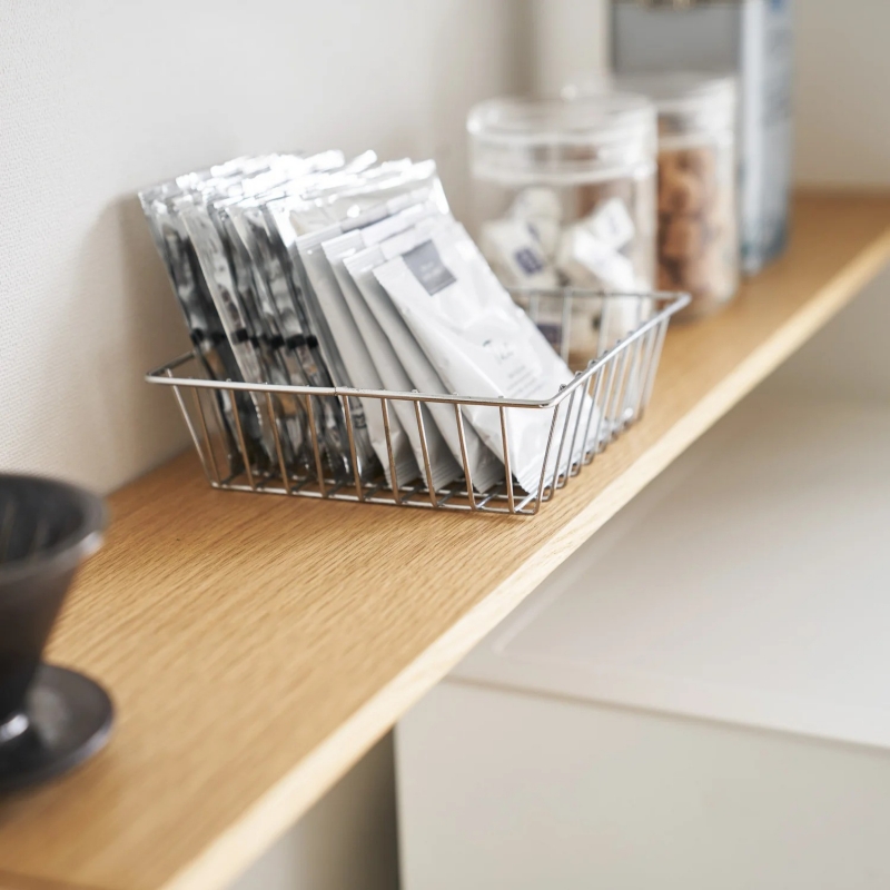 Yamazaki - Ράφι Πάγκου Κουζίνας Με Ξύλινη Επιφάνεια Tower WH