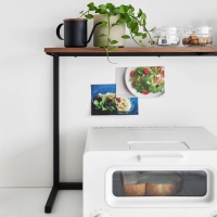 Yamazaki - Ράφι Πάγκου Κουζίνας Με Ξύλινη Επιφάνεια Tower BK