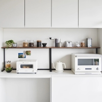 Yamazaki - Ράφι Πάγκου Κουζίνας Με Ξύλινη Επιφάνεια Tower BK