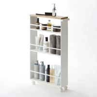 Yamazaki - Τρόλεϊ Κουζίνας/Μπάνιου 3 Επιπέδων Tower Slim WH Yamazaki - Τρόλεϊ Κουζίνας/Μπάνιου 3 Επιπέδων Tower Slim WH