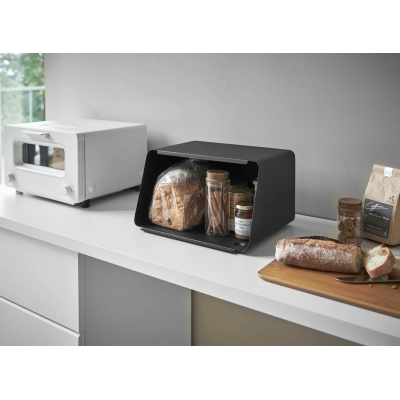 Yamazaki - Ψωμιέρα Με Επιφάνεια Κοπής Metal BK Yamazaki - Ψωμιέρα Με Επιφάνεια Κοπής Metal BK