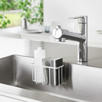 Yamazaki - Καλάθι Οργάνωσης Νεροχύτη/Μπάνιου Με Φιλμ Σιλοκόνης WH Small