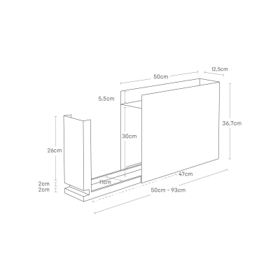 Yamazaki - Συρόμενη Αποθηκευτική Βάση Κουζίνας BK Yamazaki - Συρόμενη Αποθηκευτική Βάση Κουζίνας BK