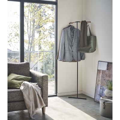 Yamazaki - Γωνιακή Κρεμάστρα Ρούχων Slim BK