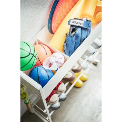 Yamazaki - Τροχήλατο Καλάθι Αποθήκευσης Με 2 Ράφια Tower WH Yamazaki - Τροχήλατο Καλάθι Αποθήκευσης Με 2 Ράφια Tower WH