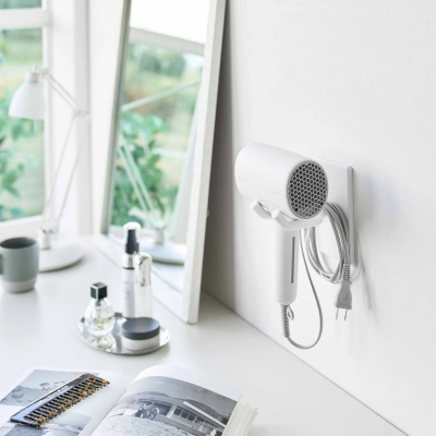 Yamazaki - Tower. Επιτοίχια Βάση Για Πιστολάκι Μαλλιών WH Yamazaki - Tower. Επιτοίχια Βάση Για Πιστολάκι Μαλλιών WH