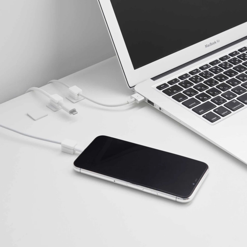 Yamazaki - Smart. Σετ 5 Μαγνητικές Θήκες Καλωδίων Με Βάση WH