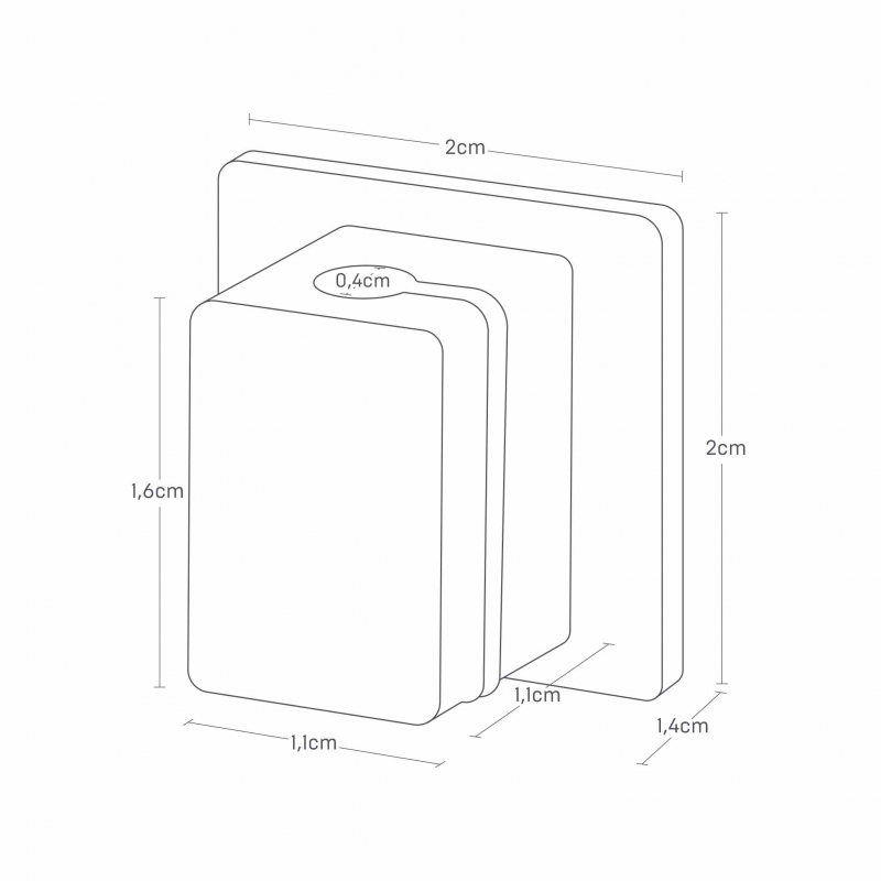 Yamazaki - Smart. Σετ 5 Μαγνητικές Θήκες Καλωδίων Με Βάση WH