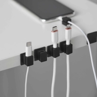 Yamazaki - Smart. Σετ 5 Μαγνητικές Θήκες Καλωδίων Με Βάση BK