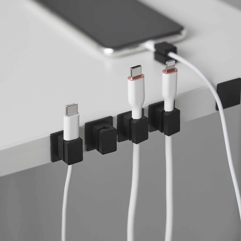 Yamazaki - Smart. Σετ 5 Μαγνητικές Θήκες Καλωδίων Με Βάση BK
