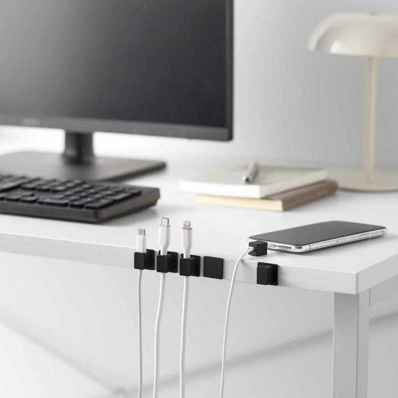 Yamazaki - Smart. Σετ 5 Μαγνητικές Θήκες Καλωδίων Με Βάση BK