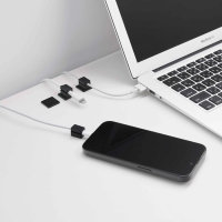 Yamazaki - Smart. Σετ 5 Μαγνητικές Θήκες Καλωδίων Με Βάση BK