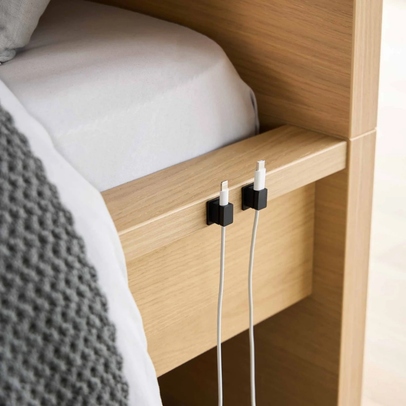 Yamazaki - Smart. Σετ 5 Μαγνητικές Θήκες Καλωδίων Με Βάση BK