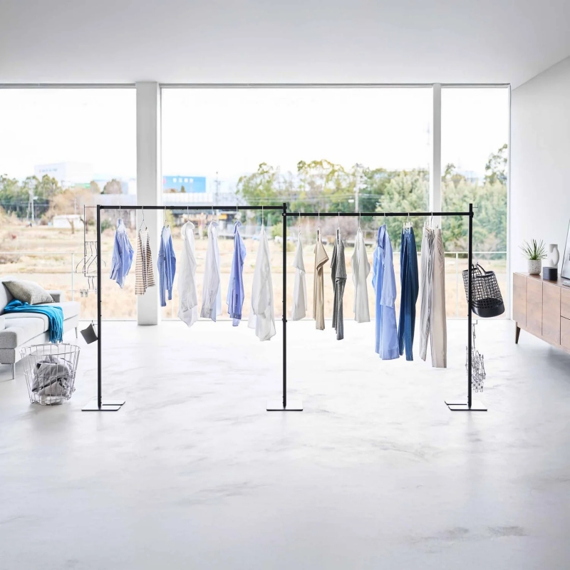 Yamazaki - Tower. Διπλή Πτυσσόμενη Απλώστρα/Κρεμάστρα BK