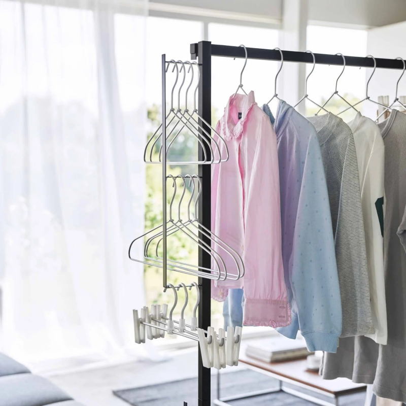 Yamazaki - Tower. Διπλή Πτυσσόμενη Απλώστρα/Κρεμάστρα BK