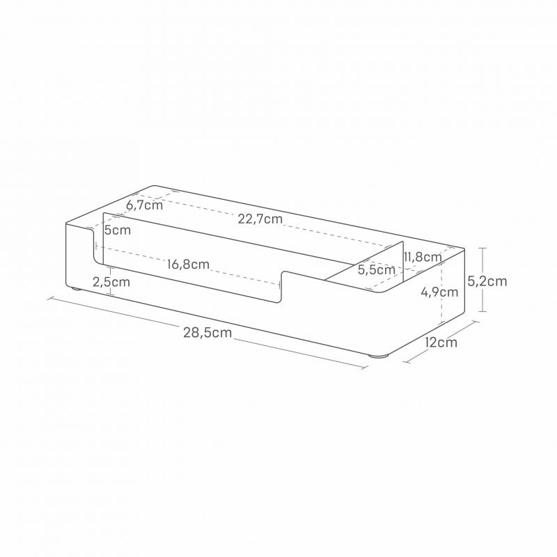 Yamazaki - Tower. Amenity Tray Με Διαχωριστικά WH