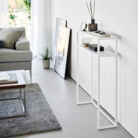 Yamazaki - Tower. Κονσόλα Εισόδου Με Ράφι Metal WH