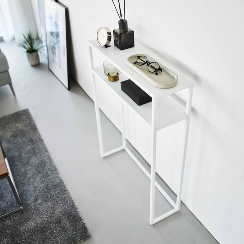 Yamazaki - Tower. Κονσόλα Εισόδου Με Ράφι Metal WH