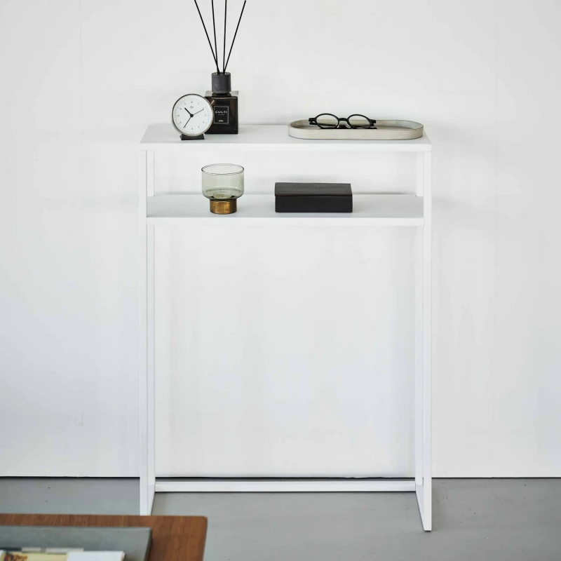 Yamazaki - Tower. Κονσόλα Εισόδου Με Ράφι Metal WH