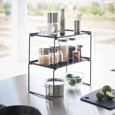 Yamazaki - Πτυσσόμενο & Στοιβαζόμενο Ράφι Κουζίνας BK Medium