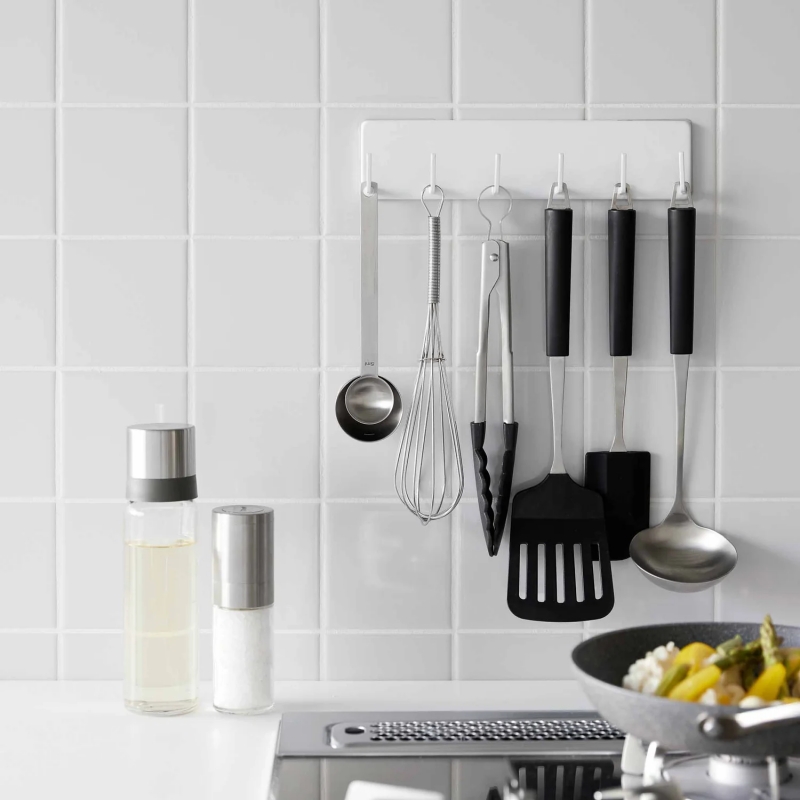 Yamazaki - Tower. Επιτοίχια Κρεμάστρα Για Εργαλεία Κουζίνας 6 Θέσεων WH