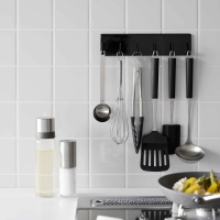 Yamazaki - Tower. Επιτοίχια Κρεμάστρα Για Εργαλεία Κουζίνας 6 Θέσεων BK Yamazaki - Tower. Επιτοίχια Κρεμάστρα Για Εργαλεία Κουζίνας 6 Θέσεων BK