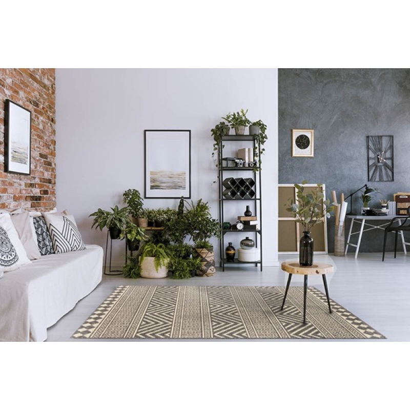 ΧΑΛΙ ETHNIK 7525D GREY-ECRU - 070X140 NewPlan ΧΑΛΙ ETHNIK 7525D GREY-ECRU - 070X140 NewPlan