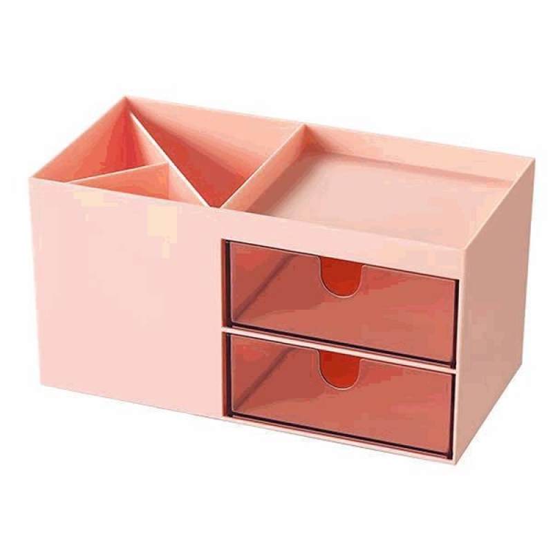 Organizer με 6 θήκες ροζ Y9,2x17,6x9εκ.