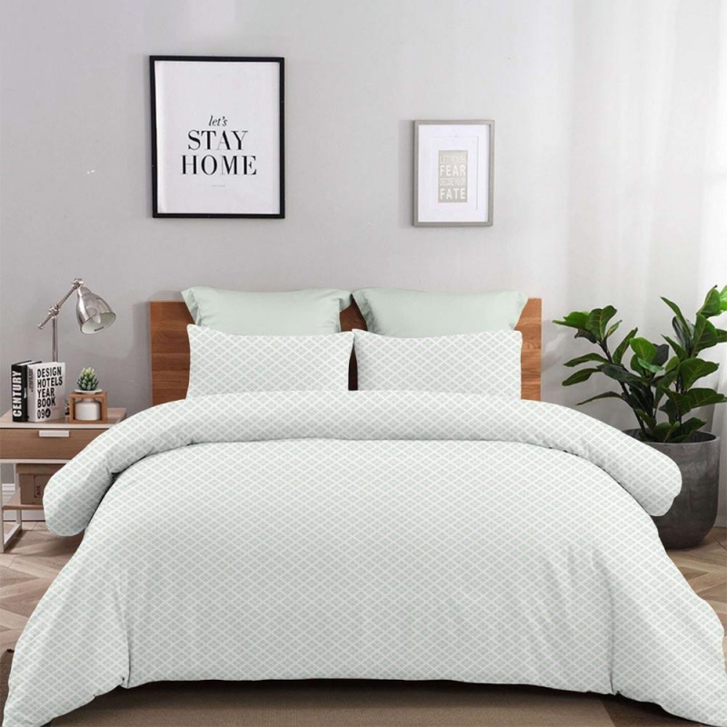 Σετ σεντόνια μονά Claudia πράσινο από 100% βαμβάκι 175x260εκ.