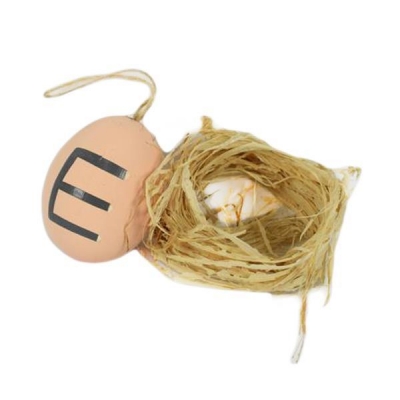 Διακοσμητικό "easter" με 6 αβγά σε κουτί  4,5x5.5εκ.