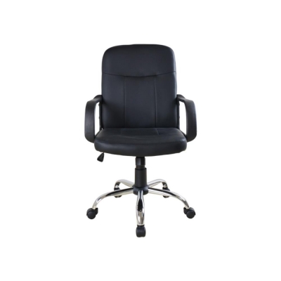 Καρέκλα γραφείου τροχήλατη Nextdeco ASSOS μαύρη Υ96-86x50x60εκ
