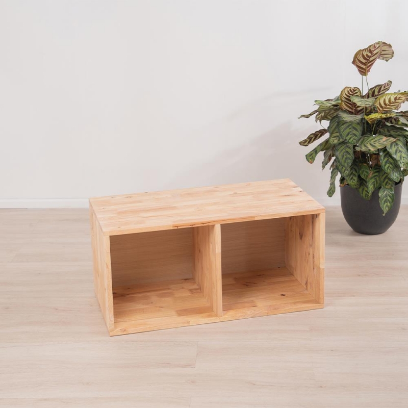 Ξύλινο κουτί ορθογώνιο διπλό Nextdeco Natural Υ39x40x80εκ. Ξύλινο κουτί ορθογώνιο διπλό Nextdeco Natural Υ39x40x80εκ.