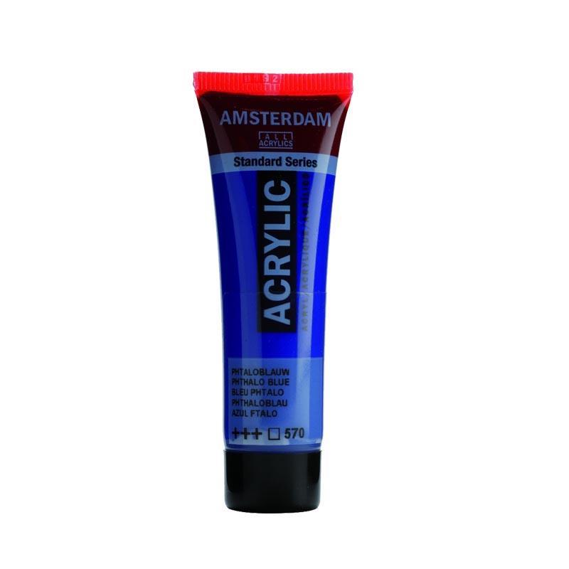 Talens amsterdam ακρυλικό χρώμα 570 phthalo blue 120ml