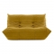 Καναπές διθέσιος Nextdeco Togo Alcantara μουσταρδί Υ70x132x102εκ