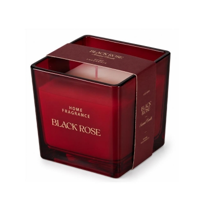 Αρωματικό κερί σε γυάλινο δοχείο Black Rose 10x10εκ.