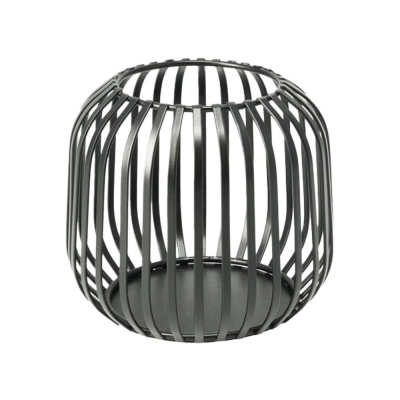 Κηροπήγιο μεταλλικό για ρεσώ μαύρο 12,5x11,4εκ