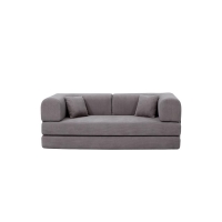 Compressed Nextdeco καναπές-κρεβάτι σκούρο γκρι 200x100x75εκ.