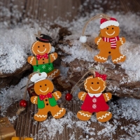 Χριστουγεννιάτικα στολίδια δέντρου Gingerbread 2 σετ 12 τεμαχίων 6,5x5εκ. Χριστουγεννιάτικα στολίδια δέντρου Gingerbread 2 σετ 12 τεμαχίων 6,5x5εκ.