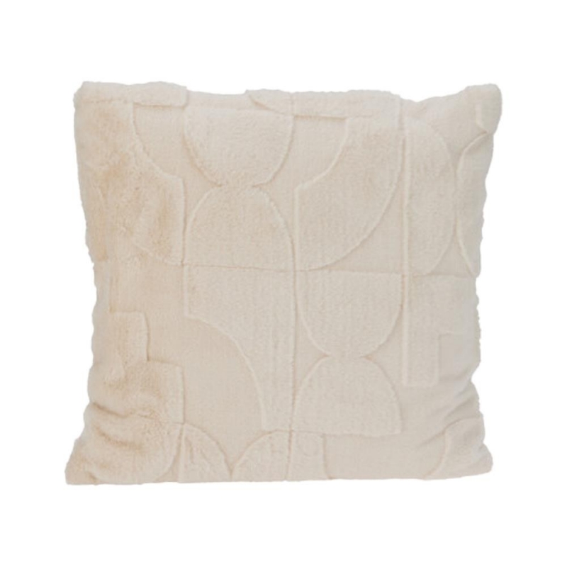 Μαξιλάρι διακοσμητικό ανάγλυφη υφή μπεζ 45x45εκ. Μαξιλάρι διακοσμητικό ανάγλυφη υφή μπεζ 45x45εκ.