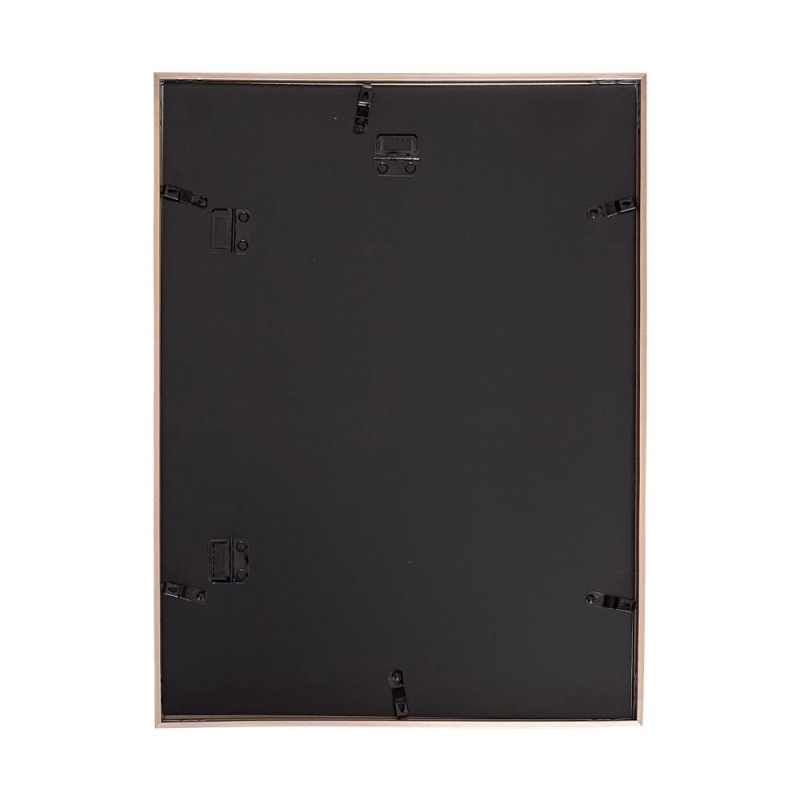 Κορνίζα τοίχου μεταλλική ροζ-χρυσή με ακρυλικό τζάμι 40x30εκ.