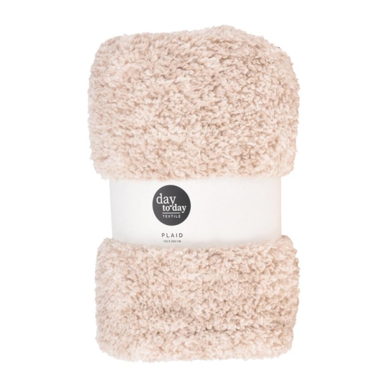 Κουβέρτα sherpa fleece μπεζ 150x200εκ. Κουβέρτα sherpa fleece μπεζ 150x200εκ.
