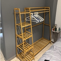 Κρεμάστρα ράγα οργάνωσης ρούχων Nextdeco ξύλινη μπαμπού Υ140x40x130εκ. Κρεμάστρα ράγα οργάνωσης ρούχων Nextdeco ξύλινη μπαμπού Υ140x40x130εκ.