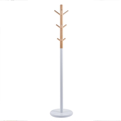 Καλόγερος ξύλινος Nextdeco βάση μέταλλο και ξύλο 172εκØ35εκ.