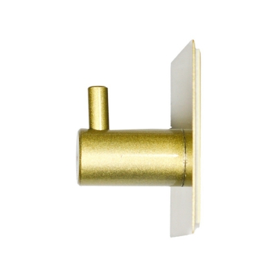 Αυτοκόλλητο άγκιστρο Υ3x4,5x4,5εκ. χρυσό