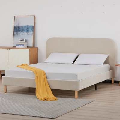 Κρεβάτι διπλό Nextdeco Manila beige 160x200xY87εκ. Κρεβάτι διπλό Nextdeco Manila beige 160x200xY87εκ.