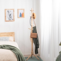 Καλόγερος Nextdeco Natural μασίφ ξύλο Υ175xØ41εκ.
